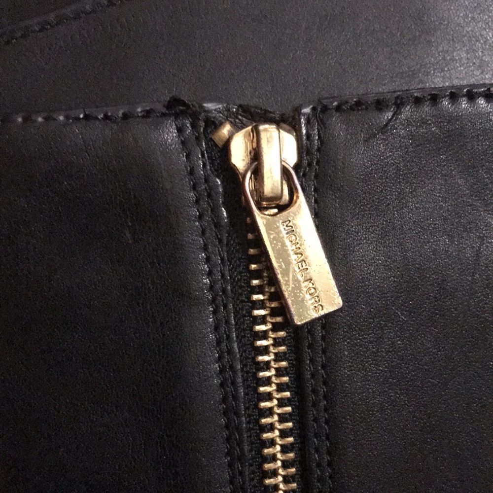 Michael Kors Black Leather Boots - Picture 5 of 12